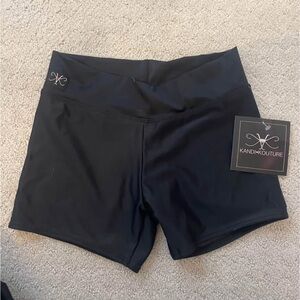 Kandi Kouture - black dance shorts size 10/12